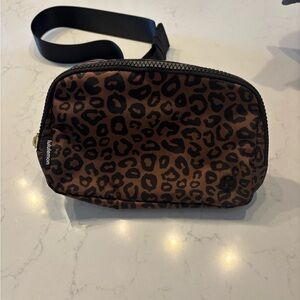 lululemon athletica Leopard Print Crossbody Bag w/ long strap